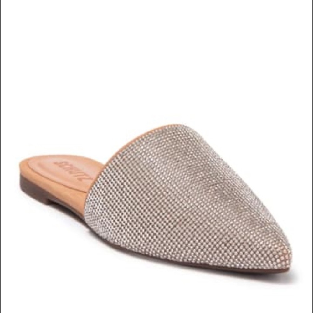 New Schutz Crystal Embellished Pointed Toe Mule